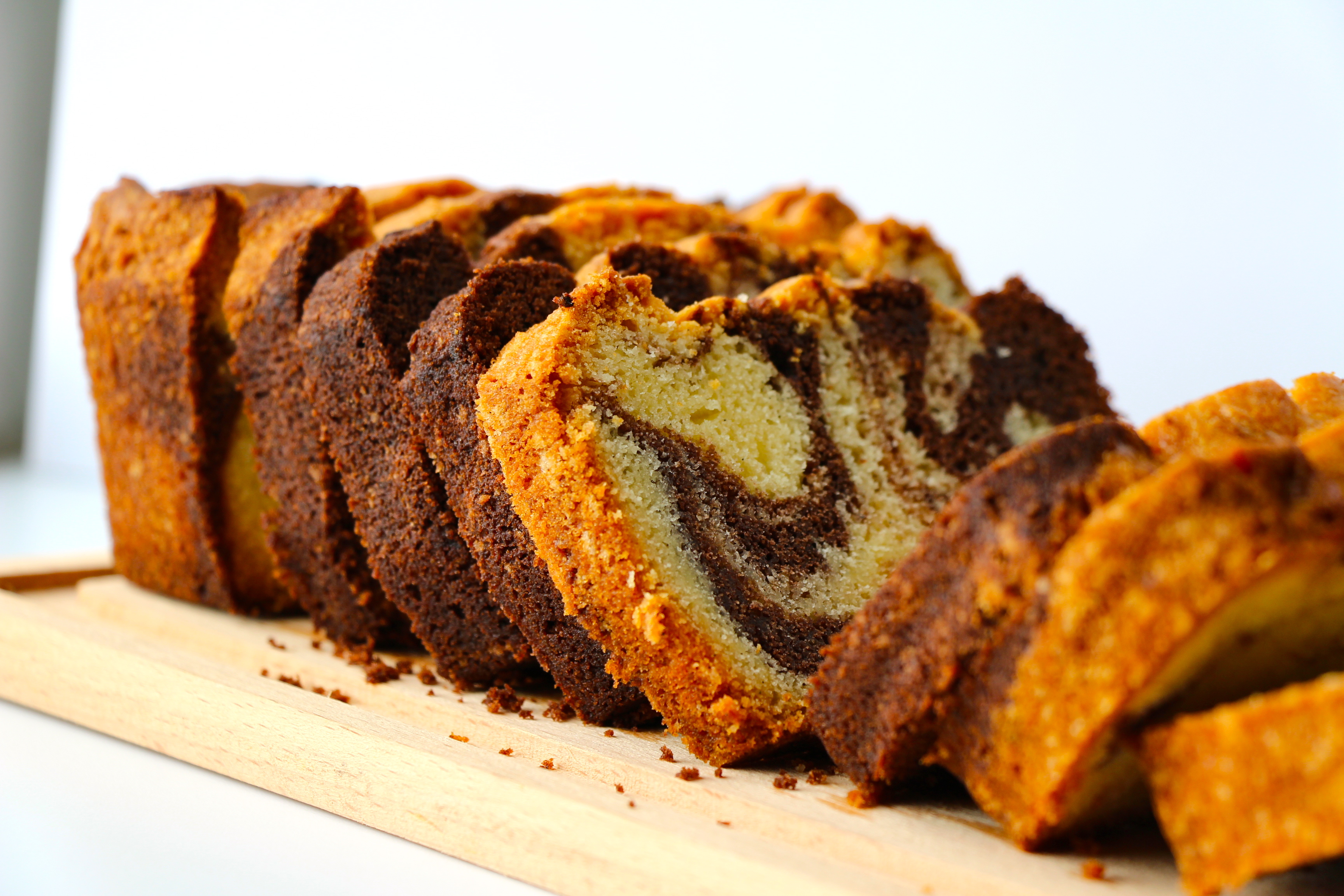 Marble Pound Cake - The Baker Chick